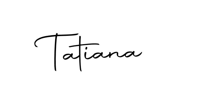 Create a beautiful signature design for name Tatiana. With this signature (Autography-DOLnW) fonts, you can make a handwritten signature for free. Tatiana signature style 10 images and pictures png