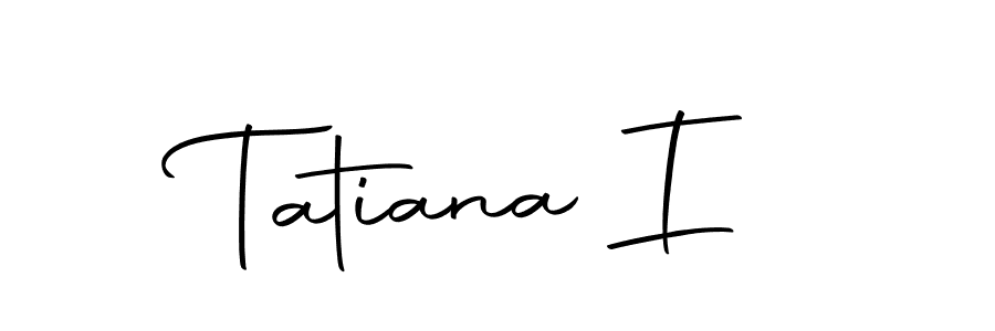Make a beautiful signature design for name Tatiana I. Use this online signature maker to create a handwritten signature for free. Tatiana I signature style 10 images and pictures png