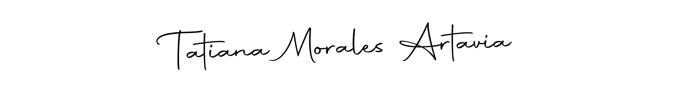 Make a short Tatiana Morales Artavia signature style. Manage your documents anywhere anytime using Autography-DOLnW. Create and add eSignatures, submit forms, share and send files easily. Tatiana Morales Artavia signature style 10 images and pictures png