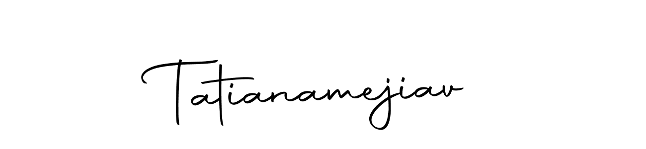 The best way (Autography-DOLnW) to make a short signature is to pick only two or three words in your name. The name Tatianamejiav include a total of six letters. For converting this name. Tatianamejiav signature style 10 images and pictures png