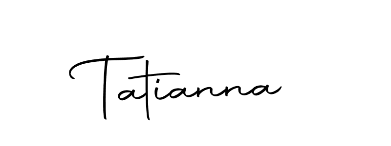 Use a signature maker to create a handwritten signature online. With this signature software, you can design (Autography-DOLnW) your own signature for name Tatianna. Tatianna signature style 10 images and pictures png