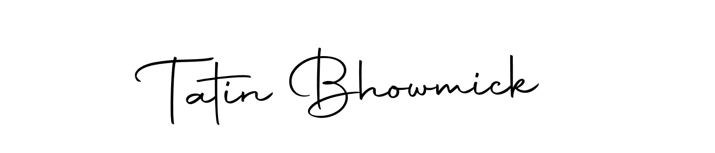 How to make Tatin Bhowmick signature? Autography-DOLnW is a professional autograph style. Create handwritten signature for Tatin Bhowmick name. Tatin Bhowmick signature style 10 images and pictures png
