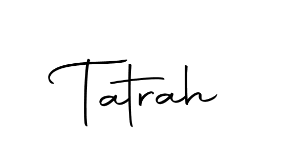 The best way (Autography-DOLnW) to make a short signature is to pick only two or three words in your name. The name Tatrah include a total of six letters. For converting this name. Tatrah signature style 10 images and pictures png