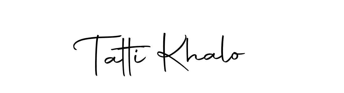 Similarly Autography-DOLnW is the best handwritten signature design. Signature creator online .You can use it as an online autograph creator for name Tatti Khalo. Tatti Khalo signature style 10 images and pictures png