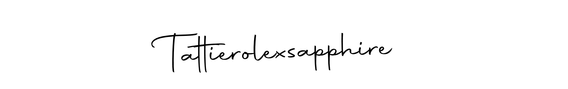 You can use this online signature creator to create a handwritten signature for the name Tattierolexsapphire. This is the best online autograph maker. Tattierolexsapphire signature style 10 images and pictures png