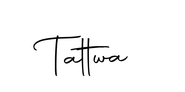 Design your own signature with our free online signature maker. With this signature software, you can create a handwritten (Autography-DOLnW) signature for name Tattwa. Tattwa signature style 10 images and pictures png