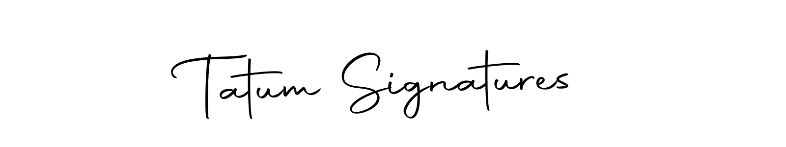 Use a signature maker to create a handwritten signature online. With this signature software, you can design (Autography-DOLnW) your own signature for name Tatum Signatures. Tatum Signatures signature style 10 images and pictures png