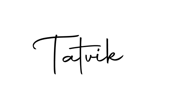 if you are searching for the best signature style for your name Tatvik. so please give up your signature search. here we have designed multiple signature styles  using Autography-DOLnW. Tatvik signature style 10 images and pictures png