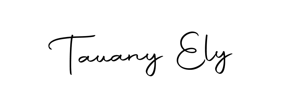 Tauany Ely stylish signature style. Best Handwritten Sign (Autography-DOLnW) for my name. Handwritten Signature Collection Ideas for my name Tauany Ely. Tauany Ely signature style 10 images and pictures png