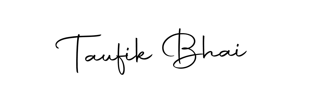 Make a beautiful signature design for name Taufik Bhai. With this signature (Autography-DOLnW) style, you can create a handwritten signature for free. Taufik Bhai signature style 10 images and pictures png