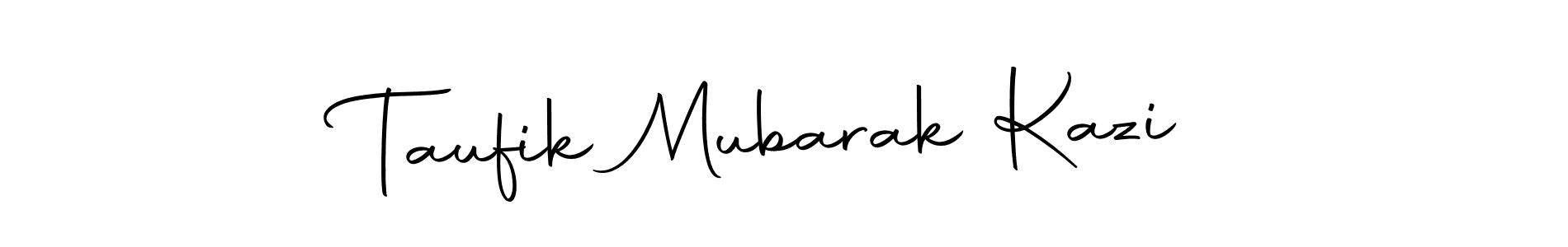 Similarly Autography-DOLnW is the best handwritten signature design. Signature creator online .You can use it as an online autograph creator for name Taufik Mubarak Kazi. Taufik Mubarak Kazi signature style 10 images and pictures png