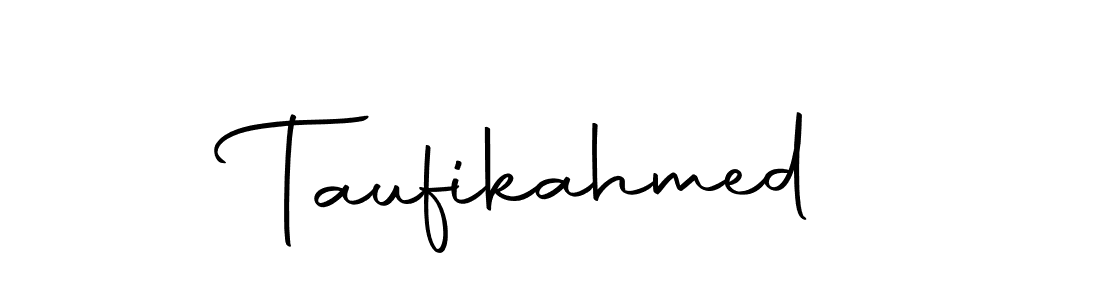 Design your own signature with our free online signature maker. With this signature software, you can create a handwritten (Autography-DOLnW) signature for name Taufikahmed. Taufikahmed signature style 10 images and pictures png