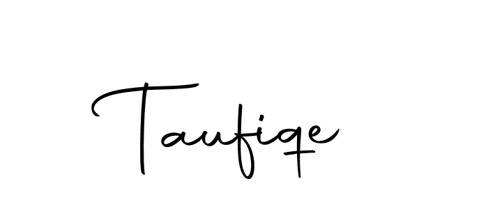 Create a beautiful signature design for name Taufiqe. With this signature (Autography-DOLnW) fonts, you can make a handwritten signature for free. Taufiqe signature style 10 images and pictures png