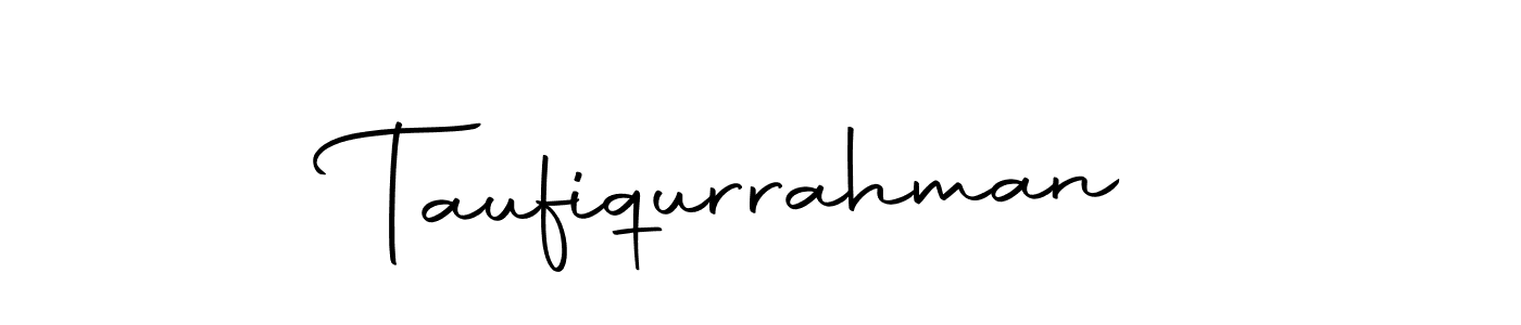 Create a beautiful signature design for name Taufiqurrahman. With this signature (Autography-DOLnW) fonts, you can make a handwritten signature for free. Taufiqurrahman signature style 10 images and pictures png