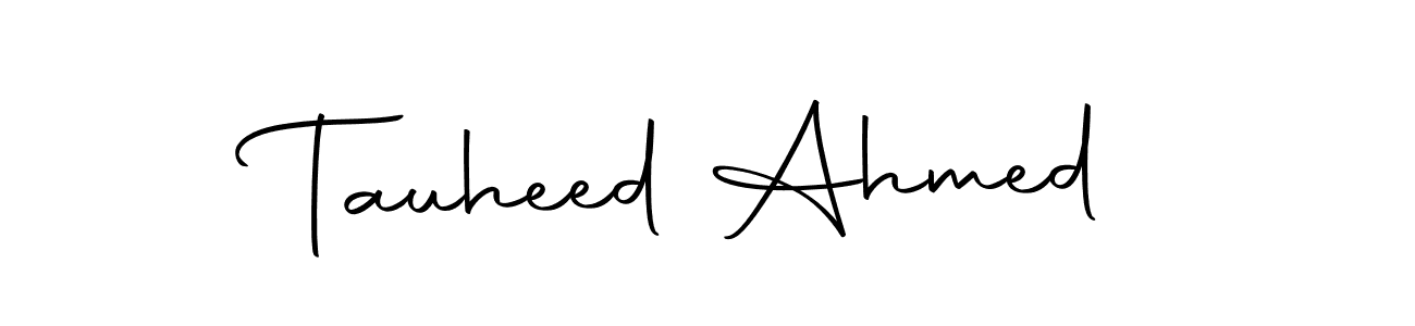 Also we have Tauheed Ahmed name is the best signature style. Create professional handwritten signature collection using Autography-DOLnW autograph style. Tauheed Ahmed signature style 10 images and pictures png