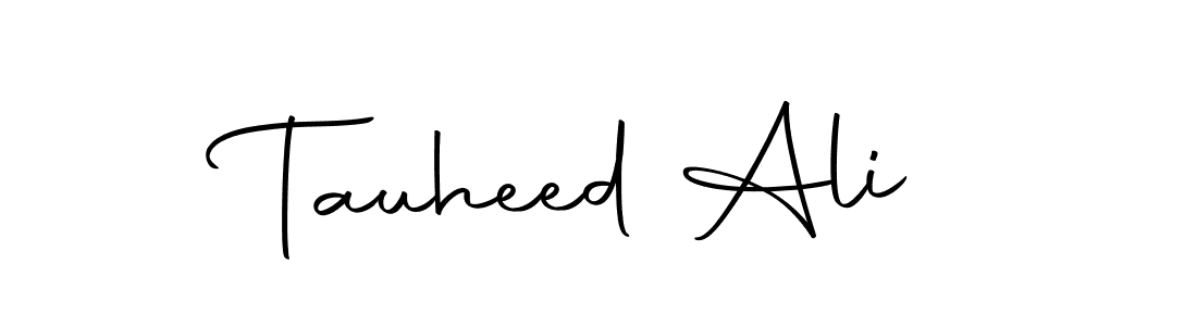 Make a beautiful signature design for name Tauheed Ali. With this signature (Autography-DOLnW) style, you can create a handwritten signature for free. Tauheed Ali signature style 10 images and pictures png