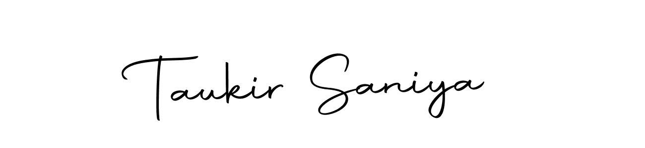How to make Taukir Saniya name signature. Use Autography-DOLnW style for creating short signs online. This is the latest handwritten sign. Taukir Saniya signature style 10 images and pictures png