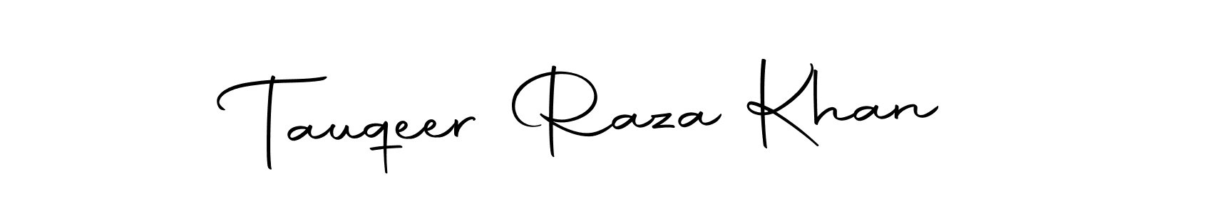 Autography-DOLnW is a professional signature style that is perfect for those who want to add a touch of class to their signature. It is also a great choice for those who want to make their signature more unique. Get Tauqeer Raza Khan name to fancy signature for free. Tauqeer Raza Khan signature style 10 images and pictures png
