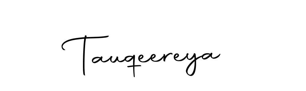 Make a beautiful signature design for name Tauqeereya. With this signature (Autography-DOLnW) style, you can create a handwritten signature for free. Tauqeereya signature style 10 images and pictures png