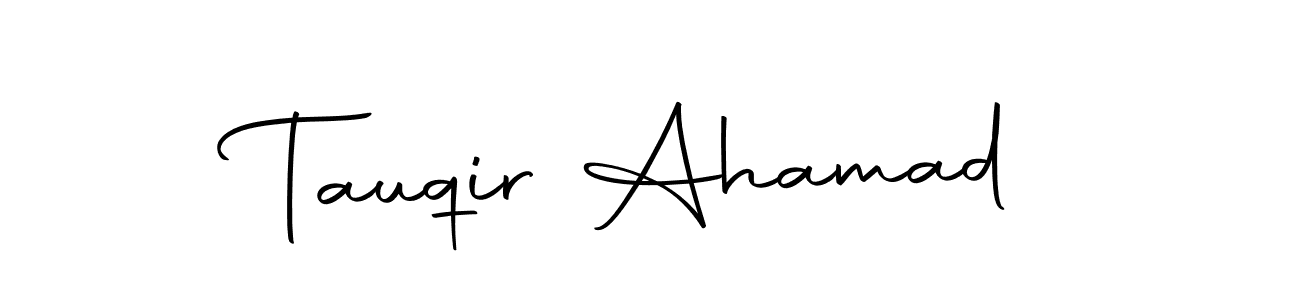 How to make Tauqir Ahamad name signature. Use Autography-DOLnW style for creating short signs online. This is the latest handwritten sign. Tauqir Ahamad signature style 10 images and pictures png