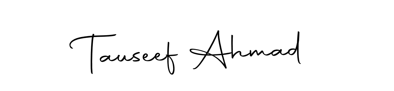 Make a beautiful signature design for name Tauseef Ahmad. Use this online signature maker to create a handwritten signature for free. Tauseef Ahmad signature style 10 images and pictures png