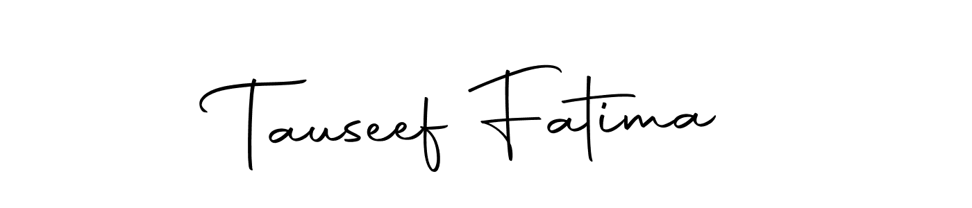 How to make Tauseef Fatima signature? Autography-DOLnW is a professional autograph style. Create handwritten signature for Tauseef Fatima name. Tauseef Fatima signature style 10 images and pictures png