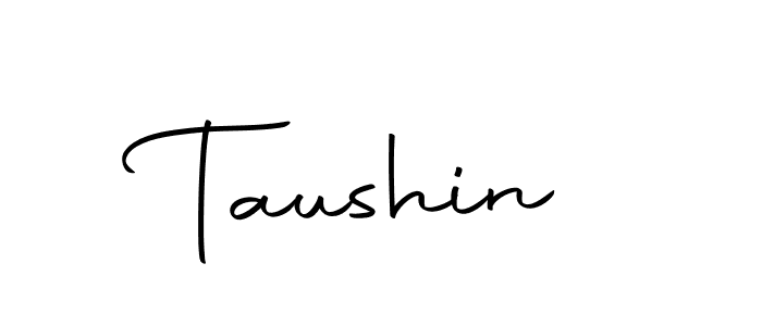 Use a signature maker to create a handwritten signature online. With this signature software, you can design (Autography-DOLnW) your own signature for name Taushin. Taushin signature style 10 images and pictures png