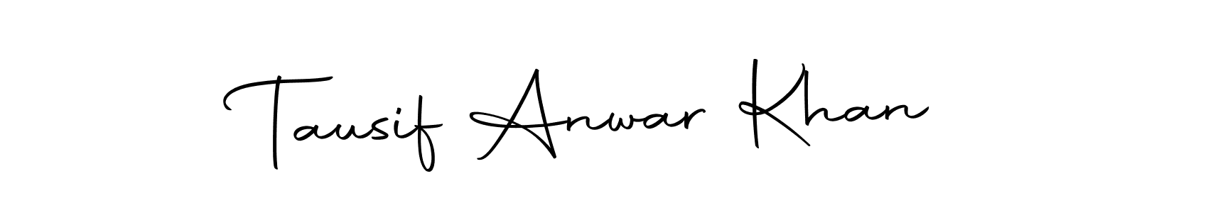 Make a beautiful signature design for name Tausif Anwar Khan. Use this online signature maker to create a handwritten signature for free. Tausif Anwar Khan signature style 10 images and pictures png