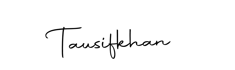 Use a signature maker to create a handwritten signature online. With this signature software, you can design (Autography-DOLnW) your own signature for name Tausifkhan. Tausifkhan signature style 10 images and pictures png