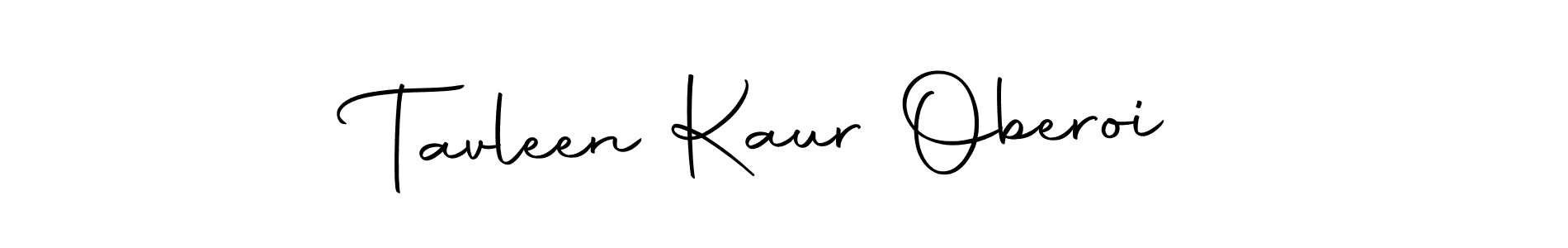 Make a short Tavleen Kaur Oberoi signature style. Manage your documents anywhere anytime using Autography-DOLnW. Create and add eSignatures, submit forms, share and send files easily. Tavleen Kaur Oberoi signature style 10 images and pictures png