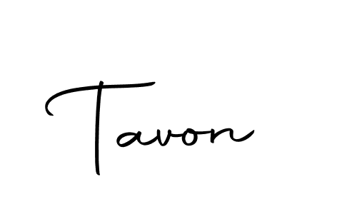 Make a beautiful signature design for name Tavon. With this signature (Autography-DOLnW) style, you can create a handwritten signature for free. Tavon signature style 10 images and pictures png