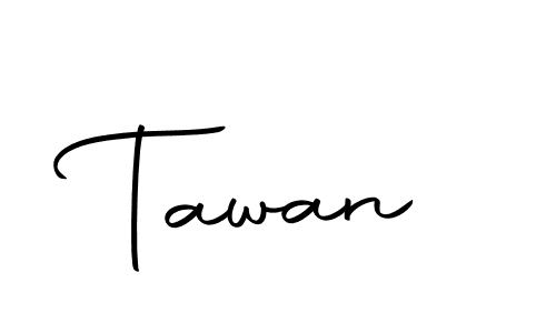 Design your own signature with our free online signature maker. With this signature software, you can create a handwritten (Autography-DOLnW) signature for name Tawan. Tawan signature style 10 images and pictures png