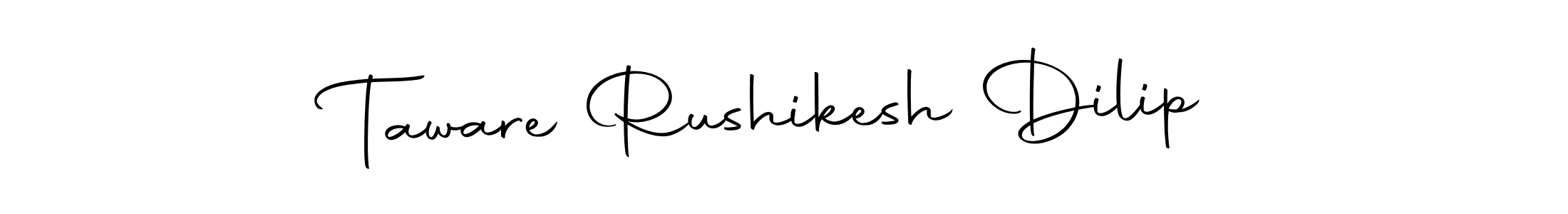 Autography-DOLnW is a professional signature style that is perfect for those who want to add a touch of class to their signature. It is also a great choice for those who want to make their signature more unique. Get Taware Rushikesh Dilip name to fancy signature for free. Taware Rushikesh Dilip signature style 10 images and pictures png