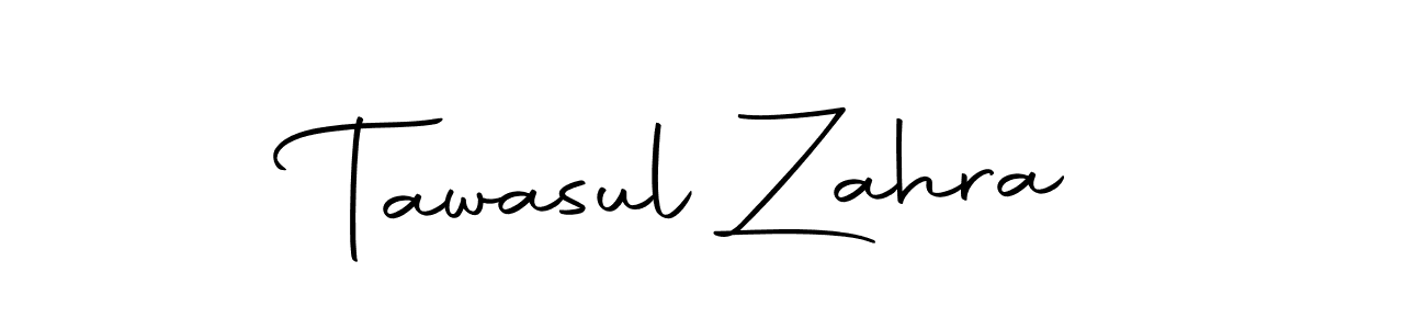 Create a beautiful signature design for name Tawasul Zahra. With this signature (Autography-DOLnW) fonts, you can make a handwritten signature for free. Tawasul Zahra signature style 10 images and pictures png