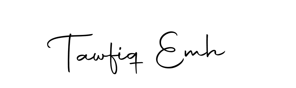 Make a beautiful signature design for name Tawfiq Emh. With this signature (Autography-DOLnW) style, you can create a handwritten signature for free. Tawfiq Emh signature style 10 images and pictures png