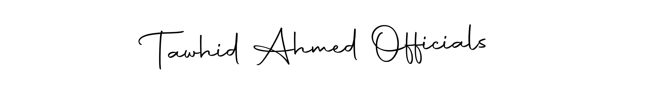 Here are the top 10 professional signature styles for the name Tawhid Ahmed Officials. These are the best autograph styles you can use for your name. Tawhid Ahmed Officials signature style 10 images and pictures png