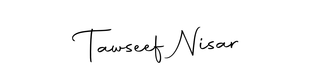 You should practise on your own different ways (Autography-DOLnW) to write your name (Tawseef Nisar) in signature. don't let someone else do it for you. Tawseef Nisar signature style 10 images and pictures png