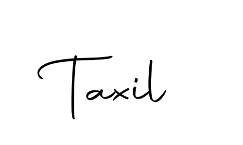 You should practise on your own different ways (Autography-DOLnW) to write your name (Taxil) in signature. don't let someone else do it for you. Taxil signature style 10 images and pictures png