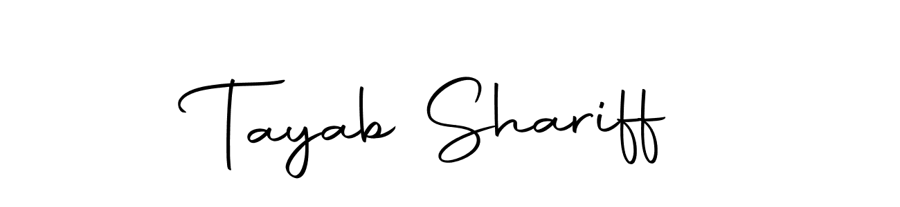 How to make Tayab Shariff signature? Autography-DOLnW is a professional autograph style. Create handwritten signature for Tayab Shariff name. Tayab Shariff signature style 10 images and pictures png