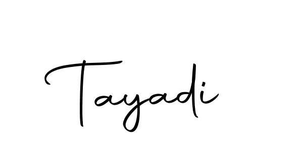 How to make Tayadi signature? Autography-DOLnW is a professional autograph style. Create handwritten signature for Tayadi name. Tayadi signature style 10 images and pictures png