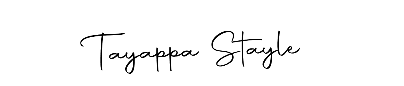 Create a beautiful signature design for name Tayappa Stayle. With this signature (Autography-DOLnW) fonts, you can make a handwritten signature for free. Tayappa Stayle signature style 10 images and pictures png