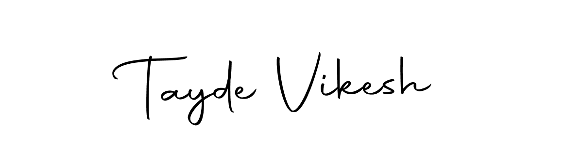 Use a signature maker to create a handwritten signature online. With this signature software, you can design (Autography-DOLnW) your own signature for name Tayde Vikesh. Tayde Vikesh signature style 10 images and pictures png