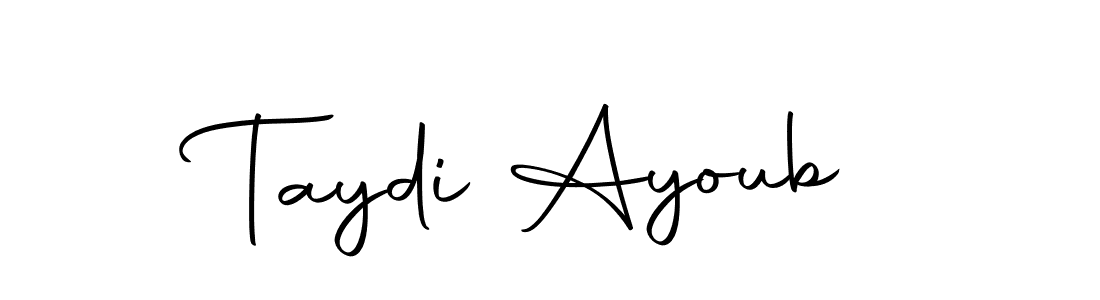 Similarly Autography-DOLnW is the best handwritten signature design. Signature creator online .You can use it as an online autograph creator for name Taydi Ayoub. Taydi Ayoub signature style 10 images and pictures png