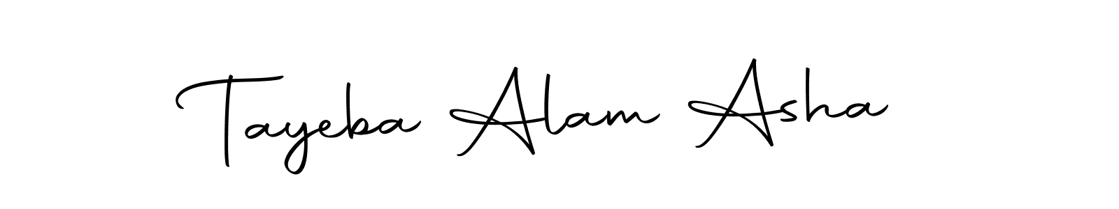 if you are searching for the best signature style for your name Tayeba Alam Asha. so please give up your signature search. here we have designed multiple signature styles  using Autography-DOLnW. Tayeba Alam Asha signature style 10 images and pictures png