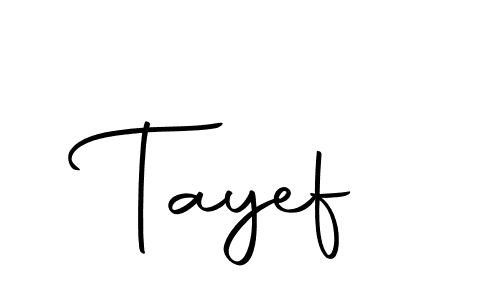 Make a beautiful signature design for name Tayef. With this signature (Autography-DOLnW) style, you can create a handwritten signature for free. Tayef signature style 10 images and pictures png