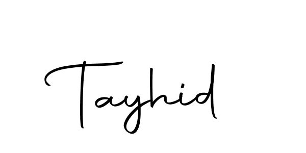 How to make Tayhid signature? Autography-DOLnW is a professional autograph style. Create handwritten signature for Tayhid name. Tayhid signature style 10 images and pictures png