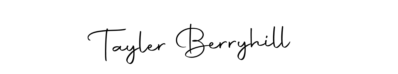 Make a beautiful signature design for name Tayler Berryhill. With this signature (Autography-DOLnW) style, you can create a handwritten signature for free. Tayler Berryhill signature style 10 images and pictures png