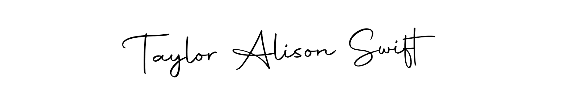 This is the best signature style for the Taylor Alison Swift name. Also you like these signature font (Autography-DOLnW). Mix name signature. Taylor Alison Swift signature style 10 images and pictures png