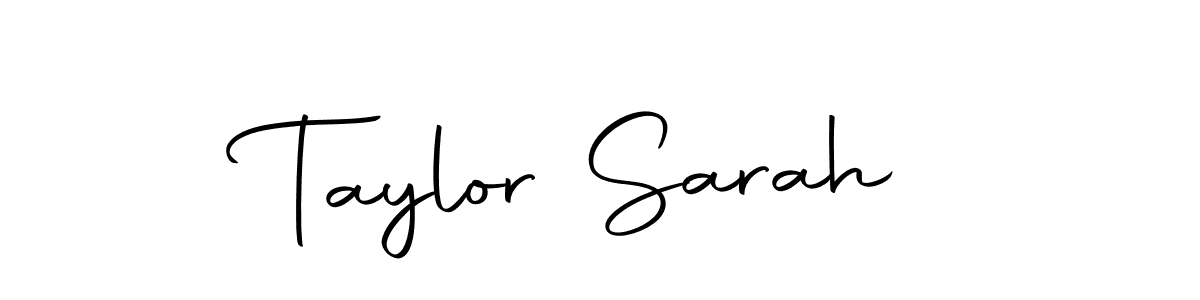 How to make Taylor Sarah name signature. Use Autography-DOLnW style for creating short signs online. This is the latest handwritten sign. Taylor Sarah signature style 10 images and pictures png