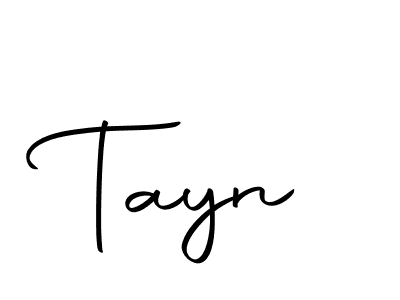 How to make Tayn signature? Autography-DOLnW is a professional autograph style. Create handwritten signature for Tayn name. Tayn signature style 10 images and pictures png